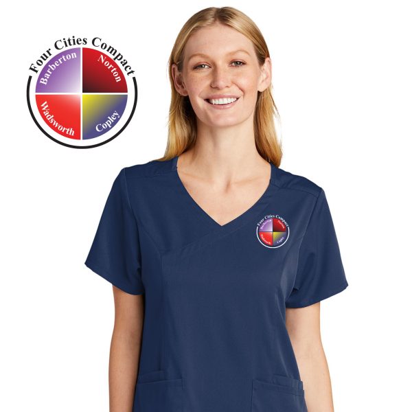 Women’s Premiere Flex™ Mock Wrap Top - Four Cities Compact - Image 5
