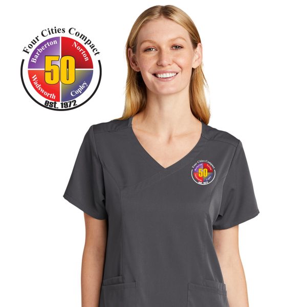 Women’s Premiere Flex™ Mock Wrap Top - Four Cities Compact - Image 8