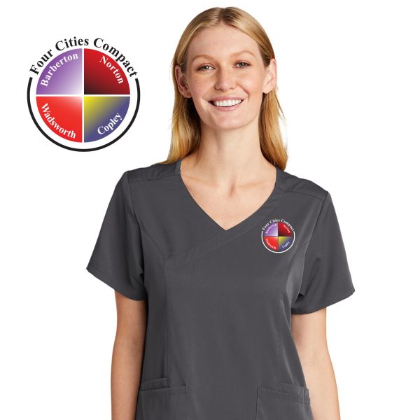 Women’s Premiere Flex™ Mock Wrap Top - Four Cities Compact - Image 7