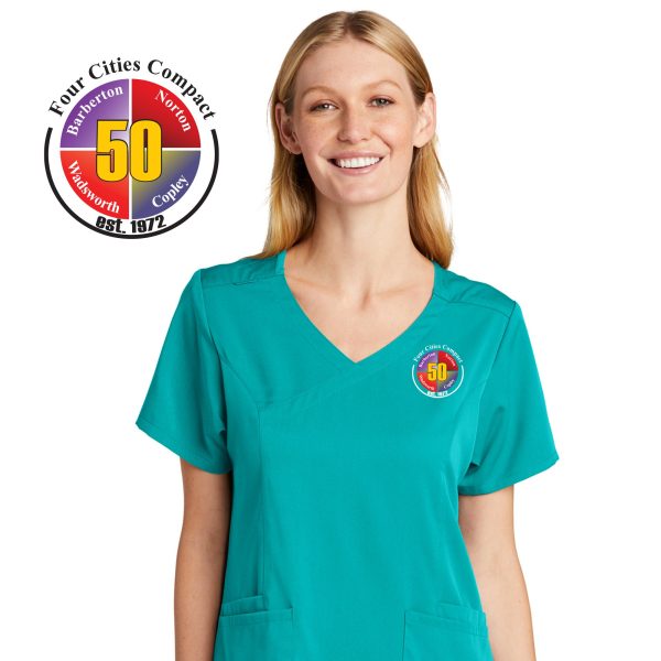 Women’s Premiere Flex™ Mock Wrap Top - Four Cities Compact - Image 12
