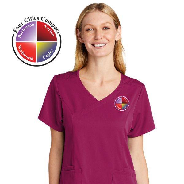 Women’s Premiere Flex™ Mock Wrap Top - Four Cities Compact - Image 15