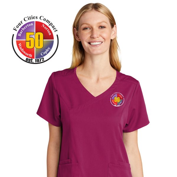 Women’s Premiere Flex™ Mock Wrap Top - Four Cities Compact - Image 16