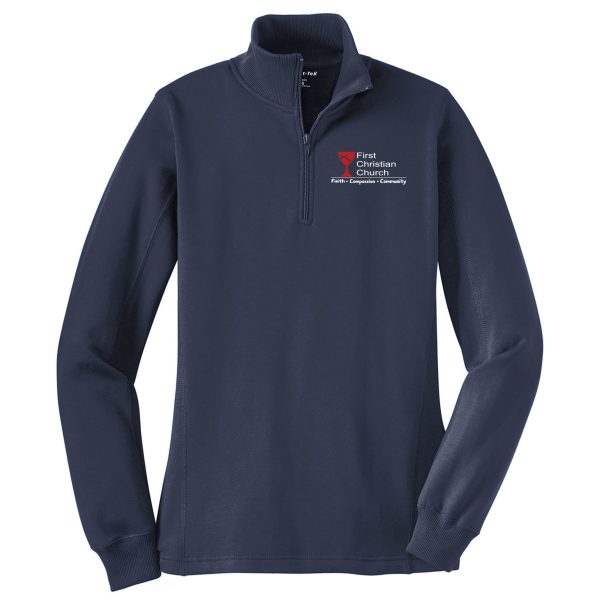 Ladies Quarter Zip - First Christian Church