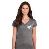 5V00L Gildan Ladies Heavy Cotton 100% Cotton V-Neck T-Shirt - Moose 2070 - Image 4