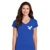 5V00L Gildan Ladies Heavy Cotton 100% Cotton V-Neck T-Shirt - Moose 2070 - Image 8