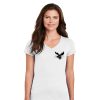 5V00L Gildan Ladies Heavy Cotton 100% Cotton V-Neck T-Shirt - Moose 2070 - Image 11