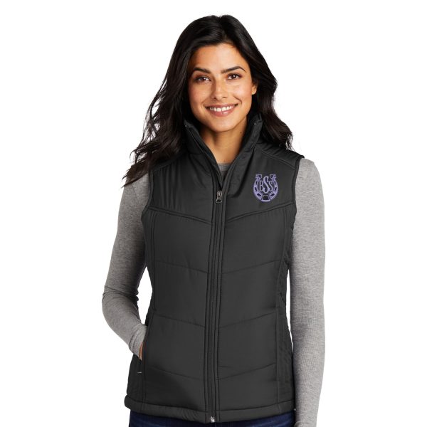 Ladies Puffy Vest - Barn Stone Stables