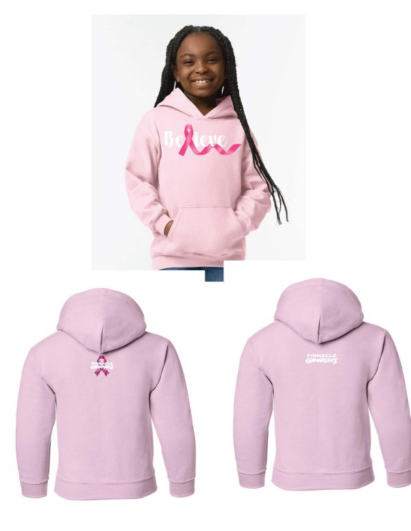Pink - Gildan - Heavy Blend™ Youth Hooded Sweatshirt - 18500B - Image 2