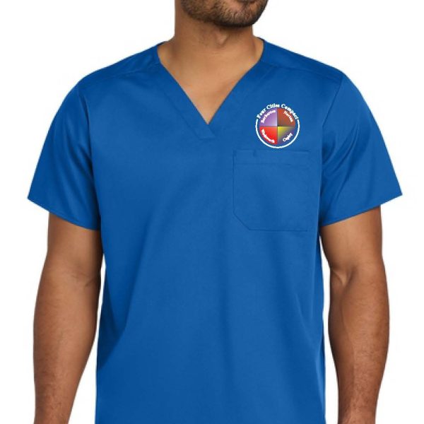 FCC Med - Wink® Unisex WorkFlex Chest Pocket V-Neck Top - WW3160