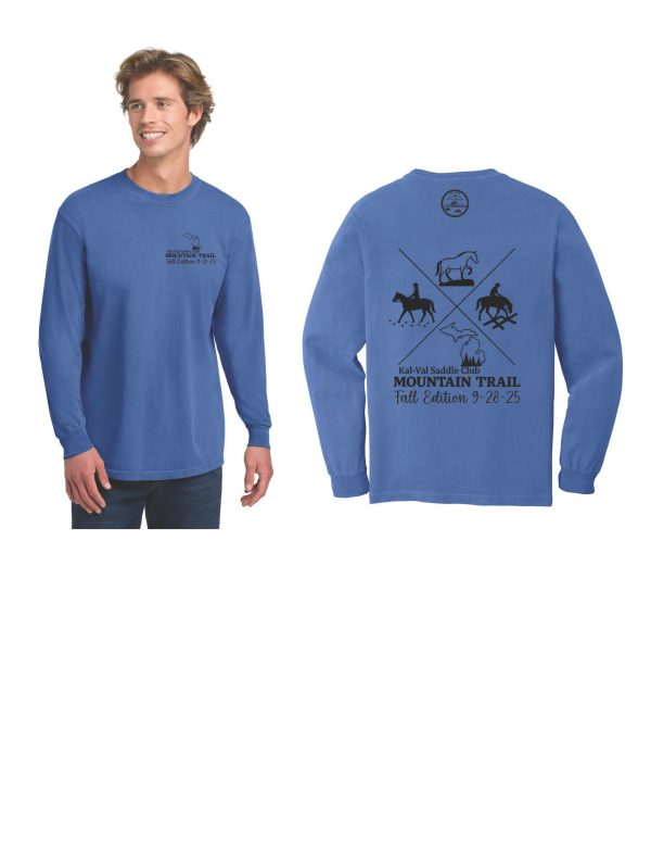 Kal-Val Saddle Club - Comfort Colors Heavyweight Ring Spun Long Sleeve Tee - Image 4