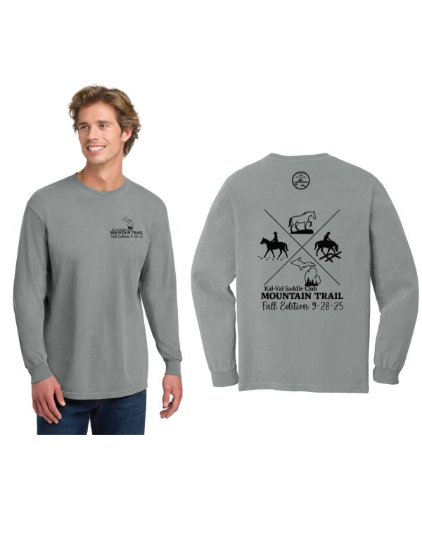 Kal-Val Saddle Club - Comfort Colors Heavyweight Ring Spun Long Sleeve Tee - Image 5