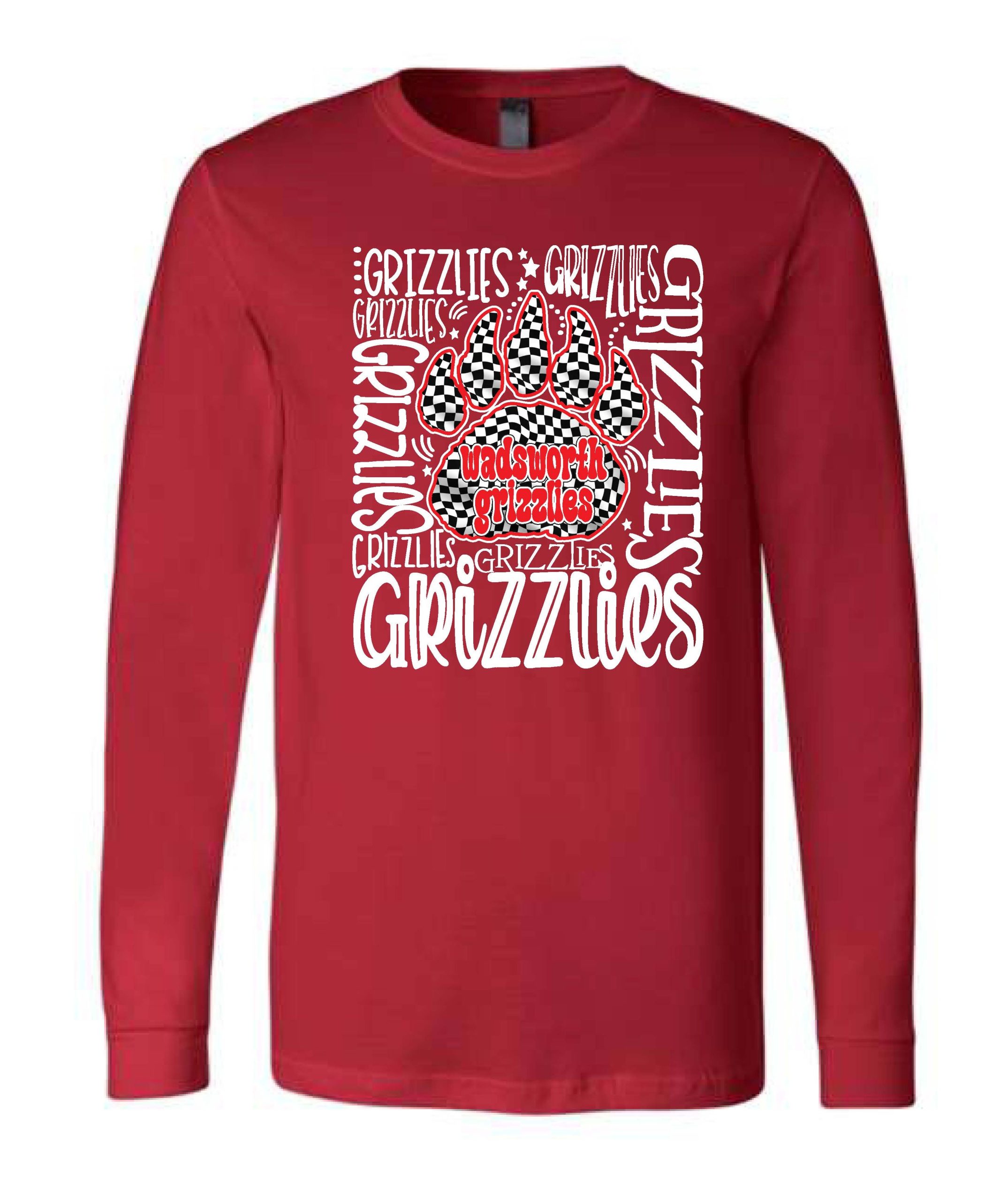 OL - Grizzlies Checkered Paw Design - Image 4