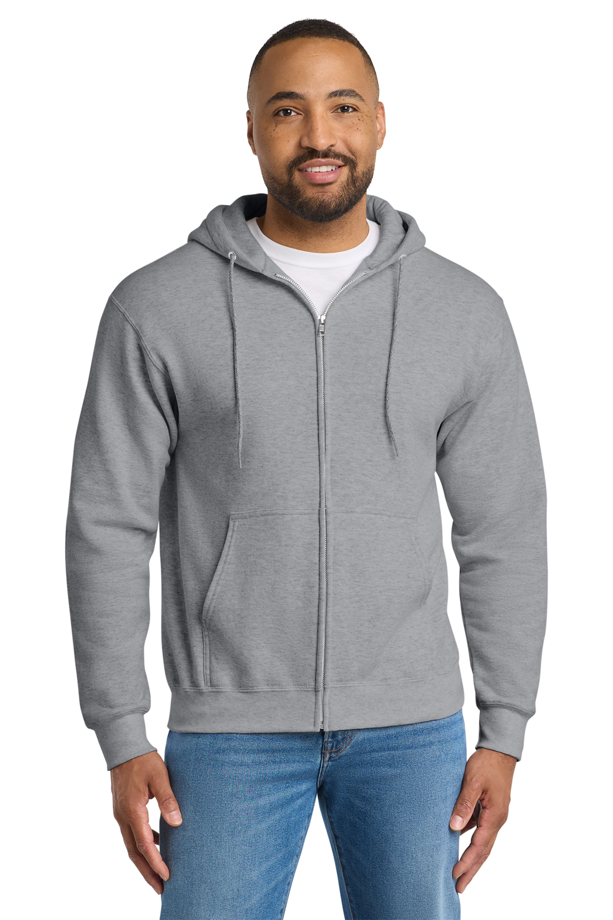 PIN - Port & Co Fleece Full-Zip Hooded Sweatshirt - Youth(PC90YZH)/Adult(PC90ZH) - Image 2