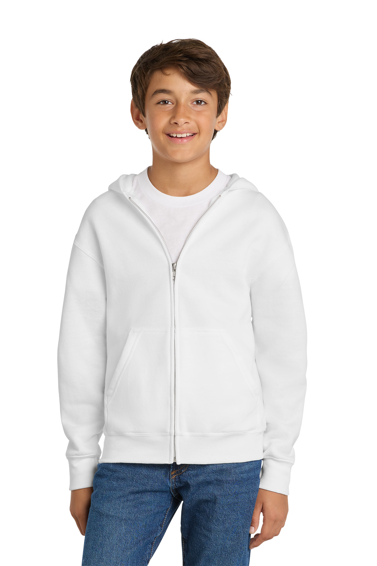 PIN - Port & Co Fleece Full-Zip Hooded Sweatshirt - Youth(PC90YZH)/Adult(PC90ZH) - Image 4