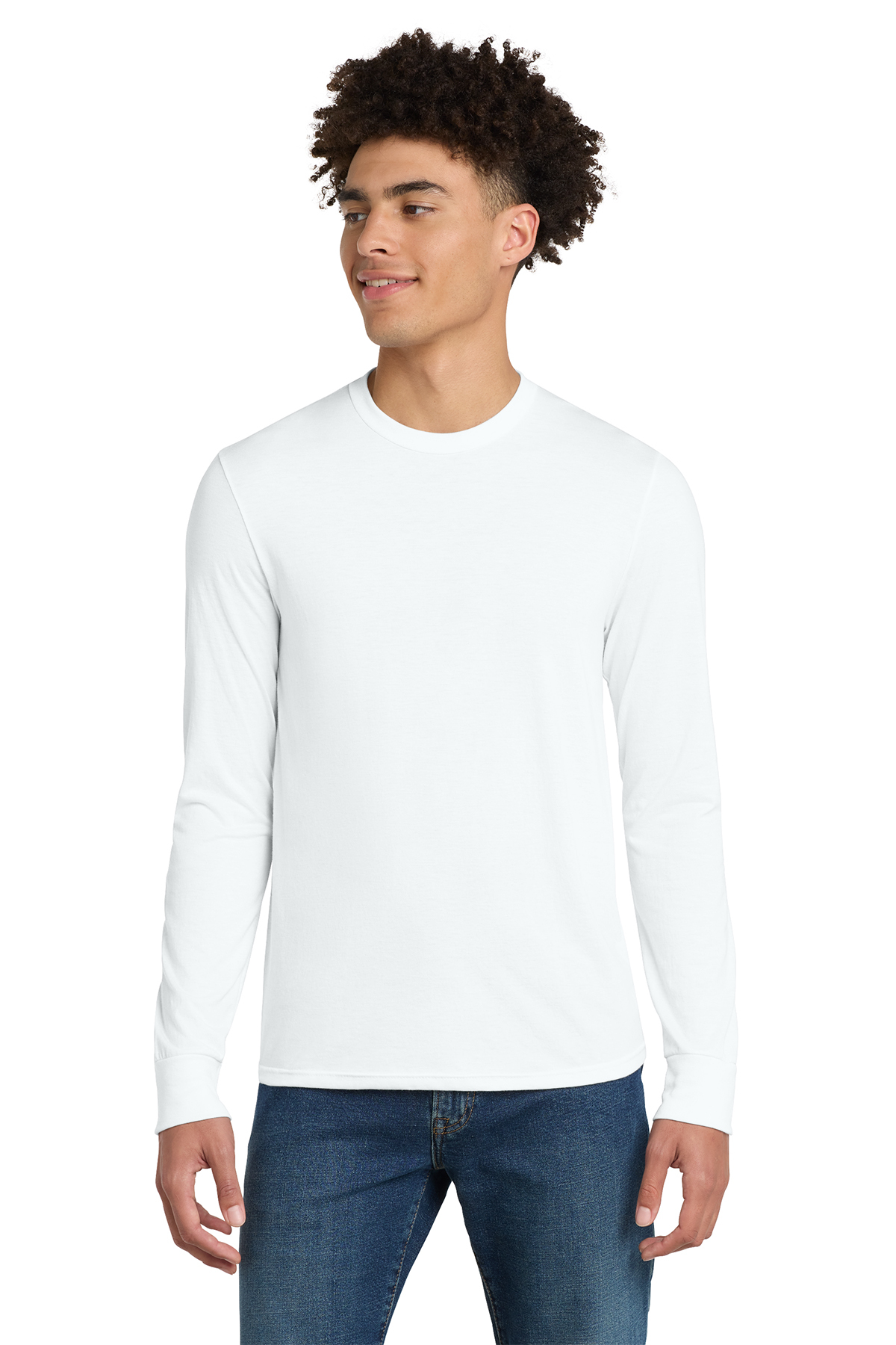 PIN - District Perfect Tri Long Sleeve Tee - Youth/Adult DT132Y/DT132 - Image 3