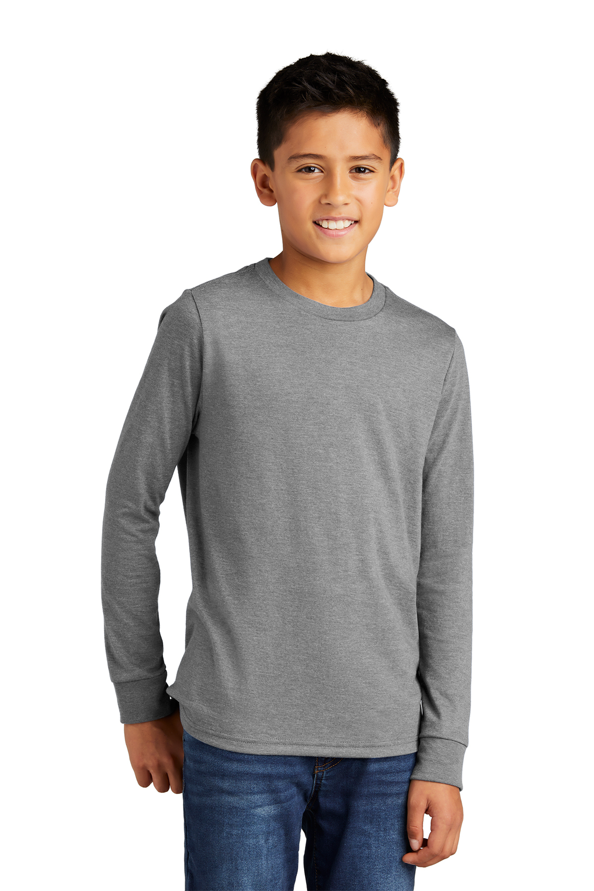 PIN - District Perfect Tri Long Sleeve Tee - Youth/Adult DT132Y/DT132