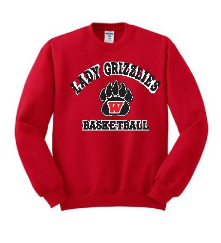LBB - WHS Ladies Grizzlies Basketball Crewneck Sweatshirt - Image 2