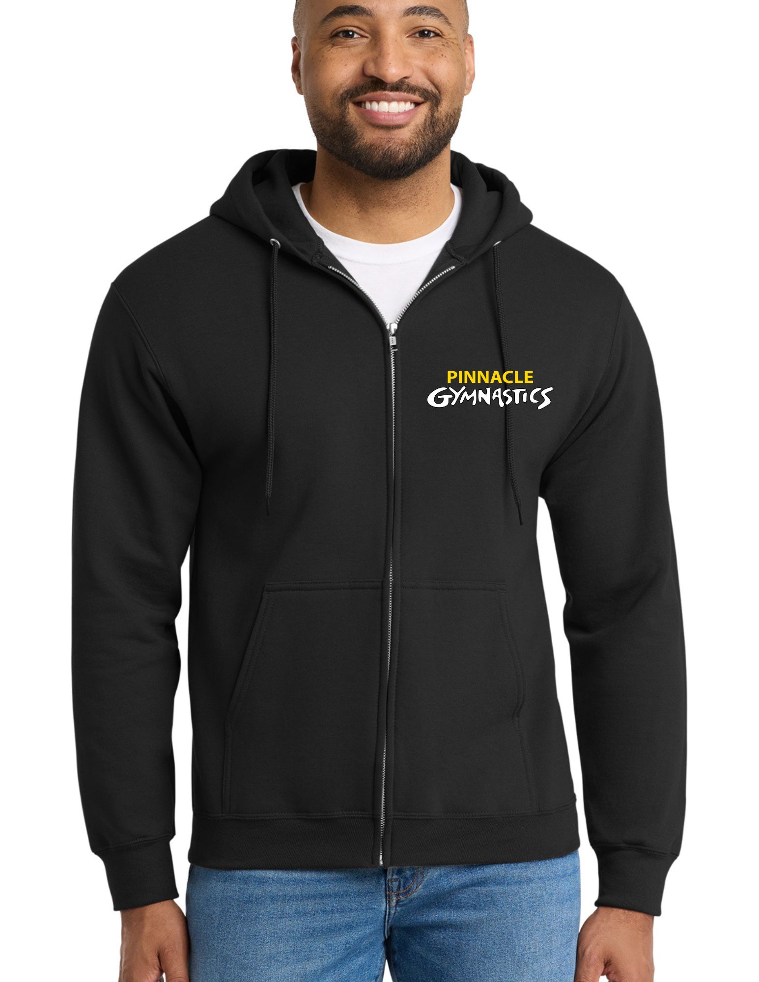 PIN - Port & Co Fleece Full-Zip Hooded Sweatshirt - Youth(PC90YZH)/Adult(PC90ZH)